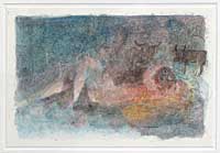 Liebespaar mit Tieren, Aquarell, 1996, 02-96-05, 23 x 15,5 cm