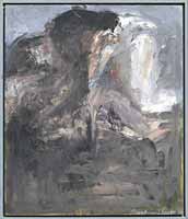 Bretagne-Landschaft, Abers, Oel auf Pavatex, 1986, 10-86-13, 29,5 x 35 cm