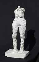 Figur 7, stehend, Torso, Gips, 1989, 01-89-01, 43 cm hoch